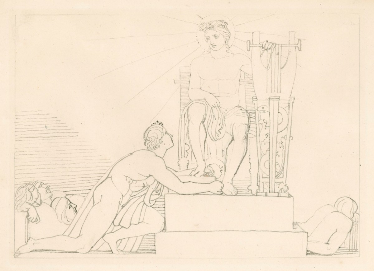 John Flaxman RA, Orestes Imploring the Aid of Apollo