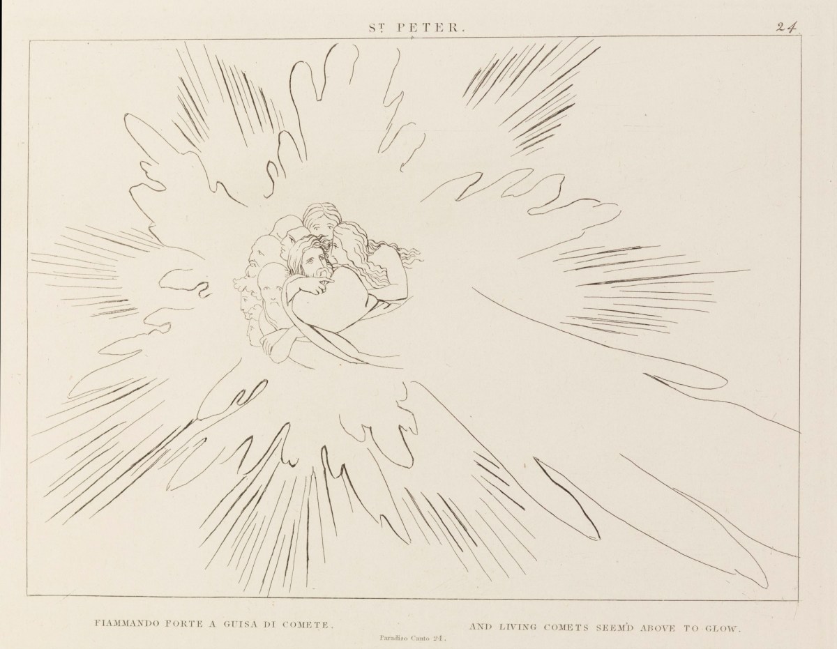 John Flaxman RA, 'St. Peter' (from The Divine Comedy, Paradise)