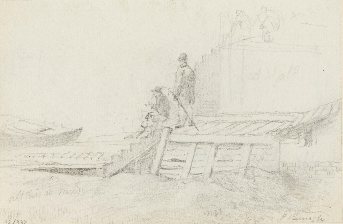 Philip Reinagle RA, A harbour scene