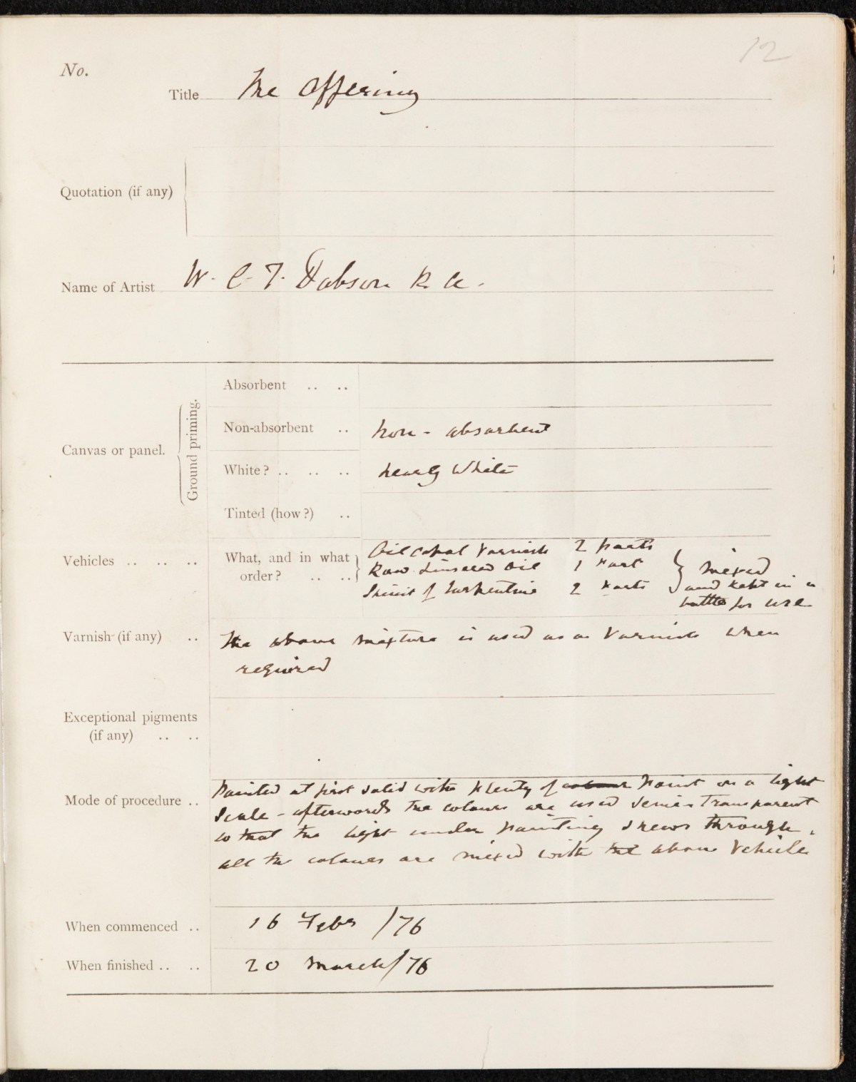 , Members' methods of procedure