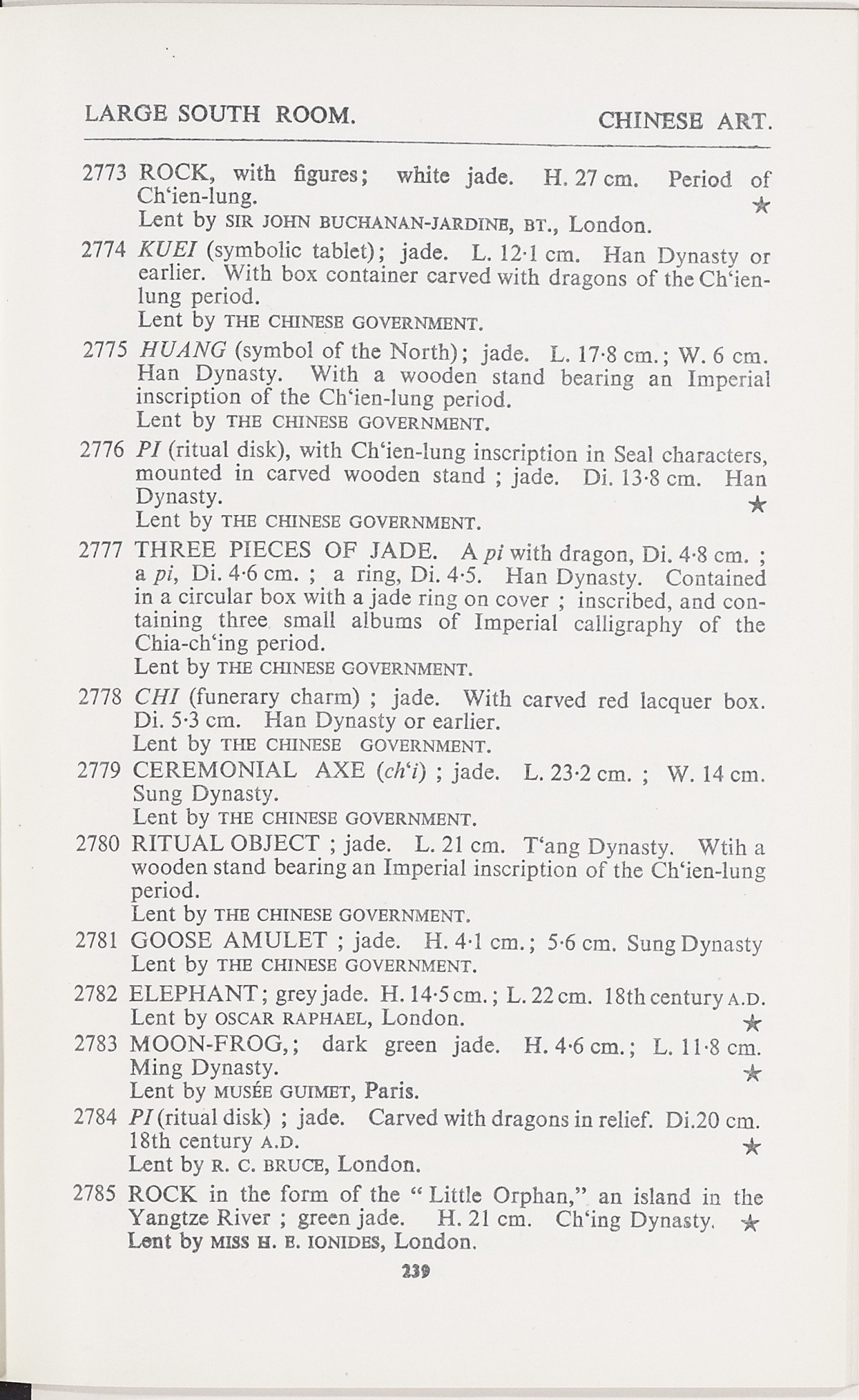 Page 267 of 1935-36 - International Exhibition of Chinese Art