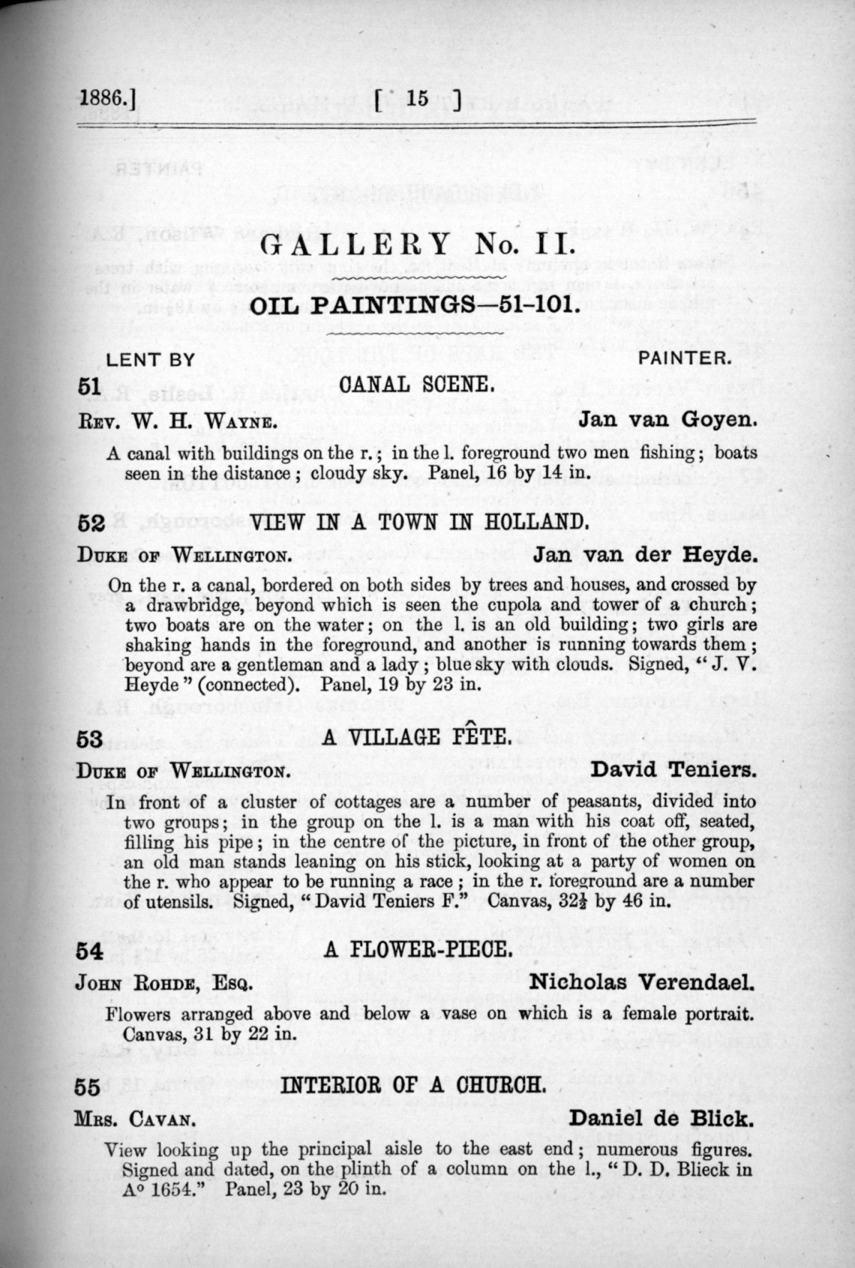 Page 15 of 1886 - Old Masters, deceased masters of the British School, Joseph Wright of Derby ARA and J.M.W. Turner RA