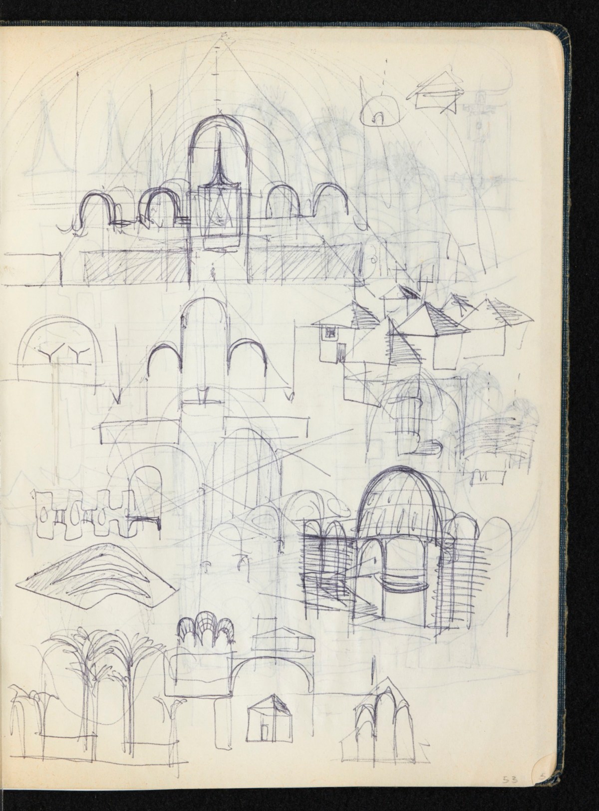 Sir Hugh Casson PRA, Britannia and Glyndebourne sketchbook