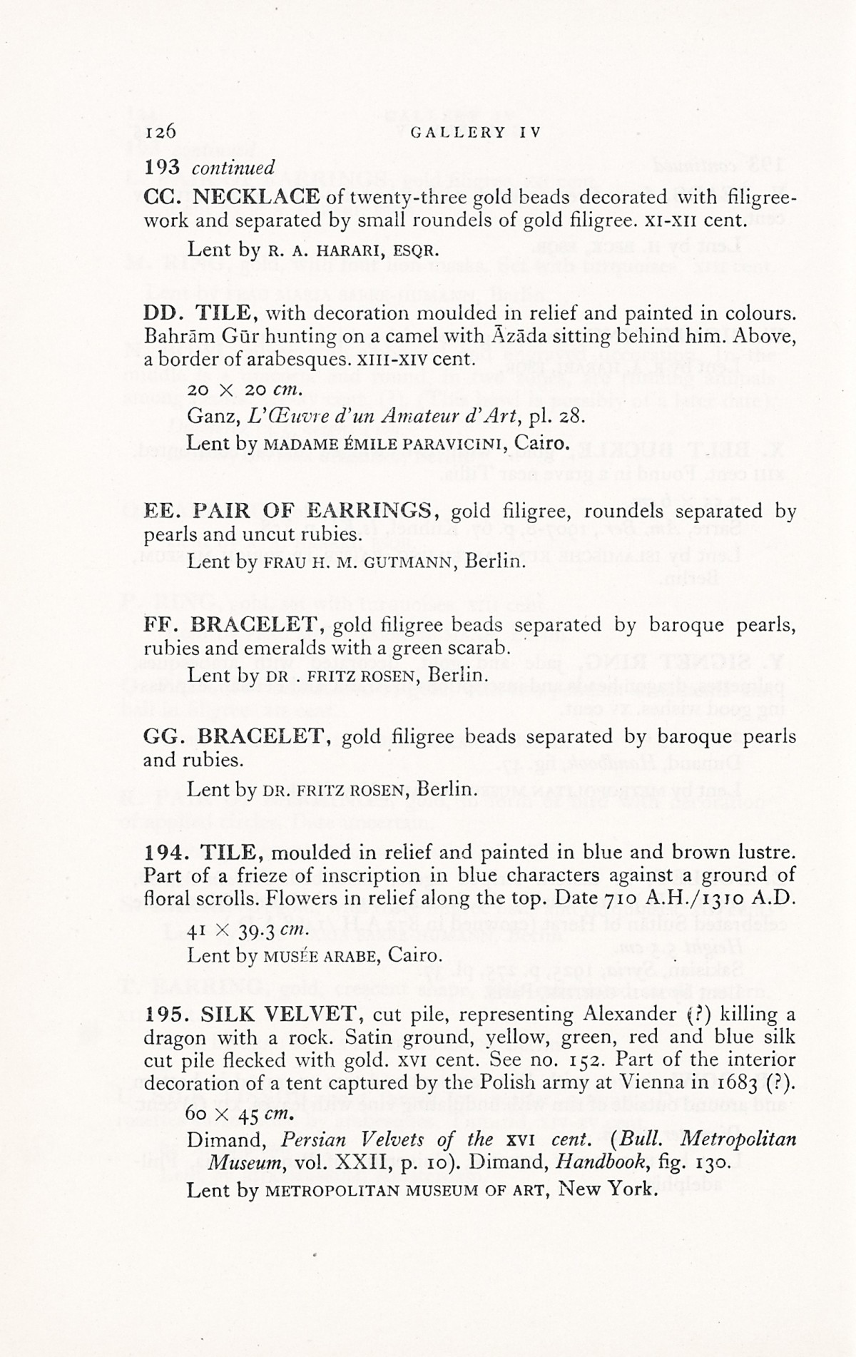 Page 154 of 1931 - International Exhibition of Persian Art