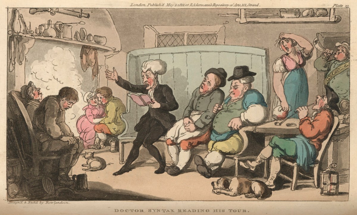 Thomas Rowlandson, Doctor Syntax reading his tour