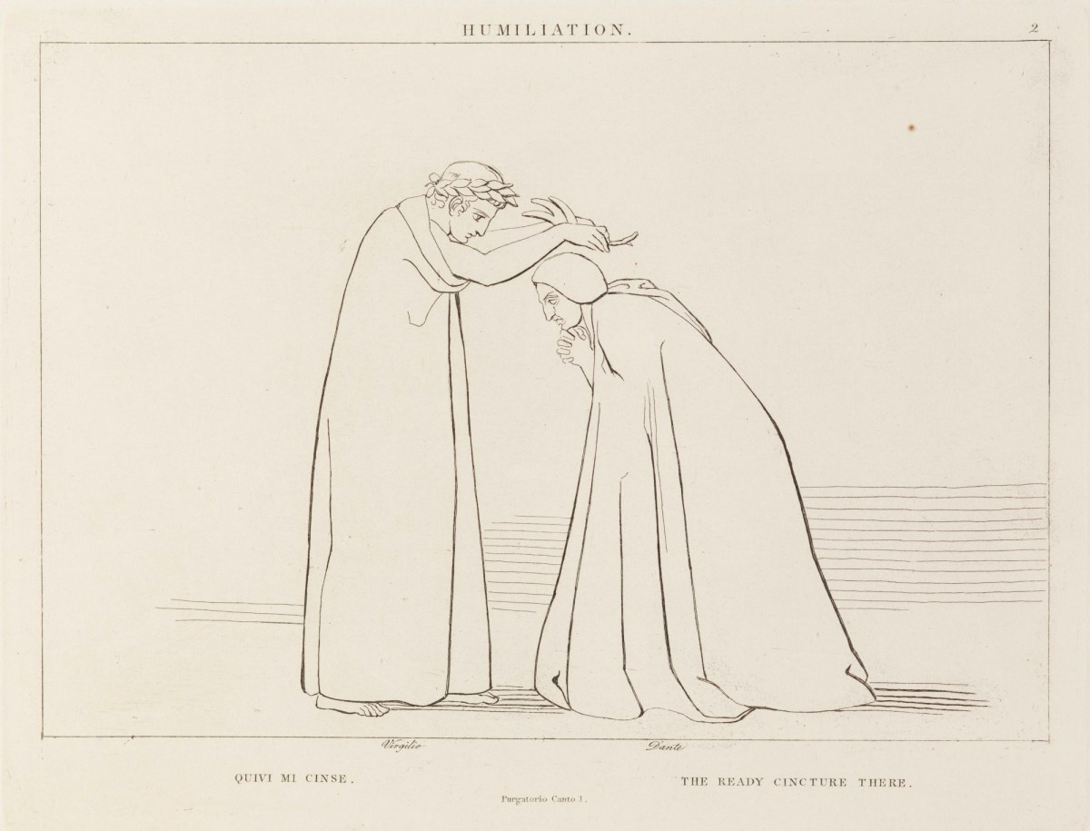 John Flaxman RA, 'Humiliation' (from The Divine Comedy, Purgatory)