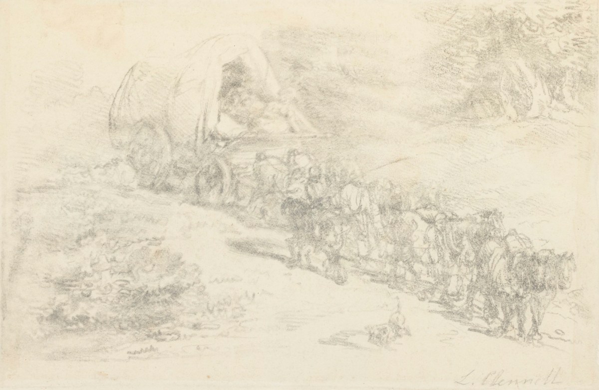 Luke Clennell, A wagon descending a hill