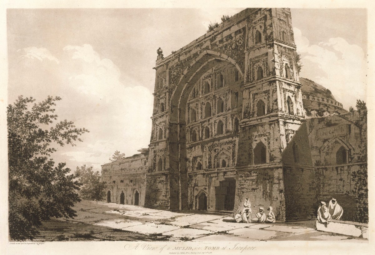 William Hodges RA, A View of a Musjid, i.e. Tomb at Jionpoor