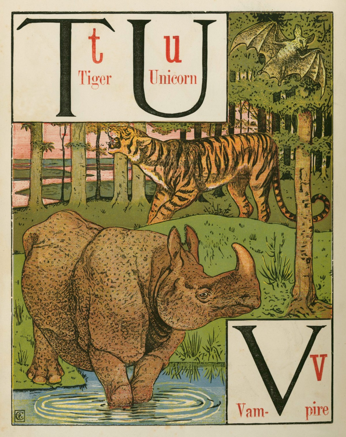 Walter Crane, 'T U V'