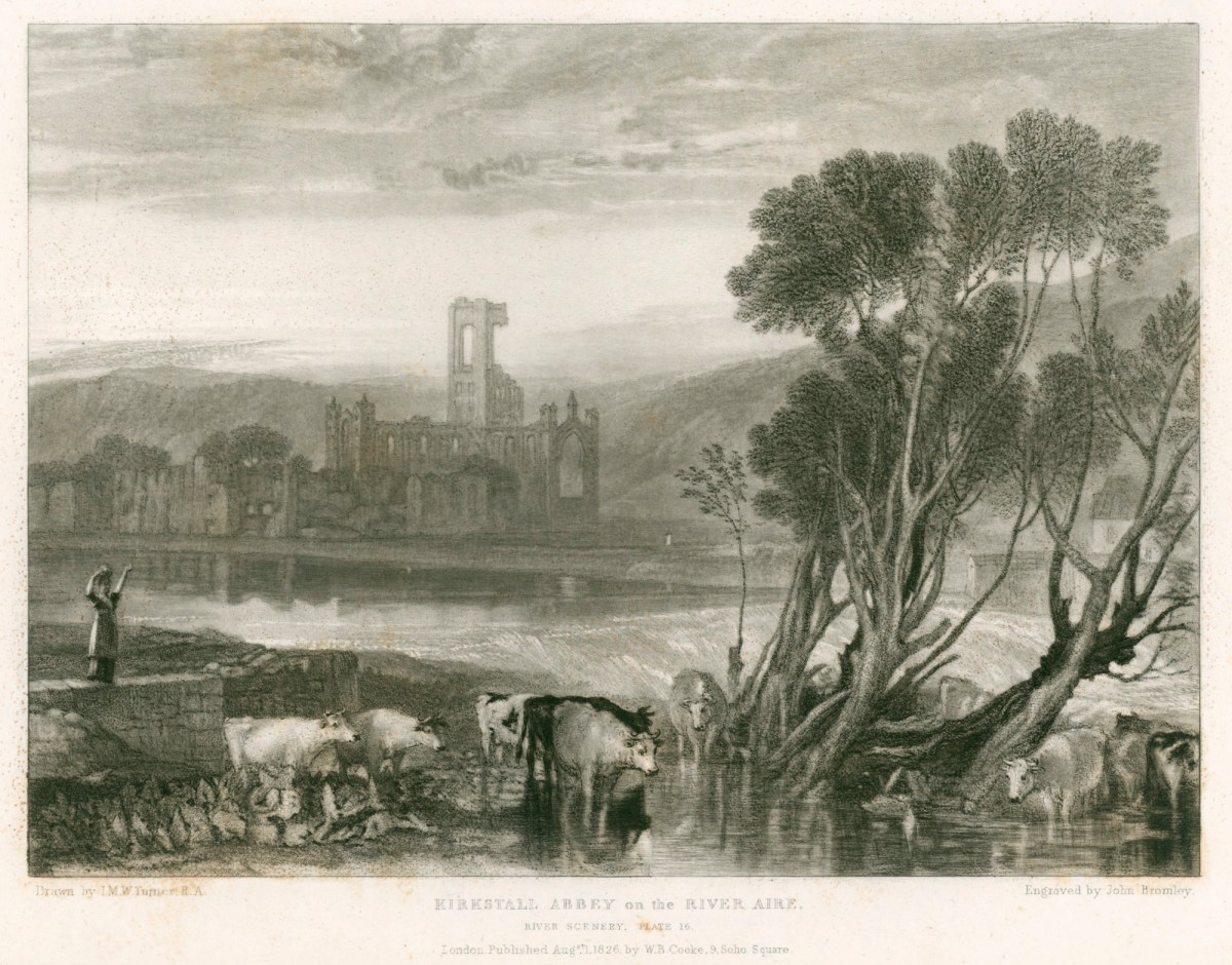 J.M.W. Turner RA, Kirkstall Abbey on the River Aire