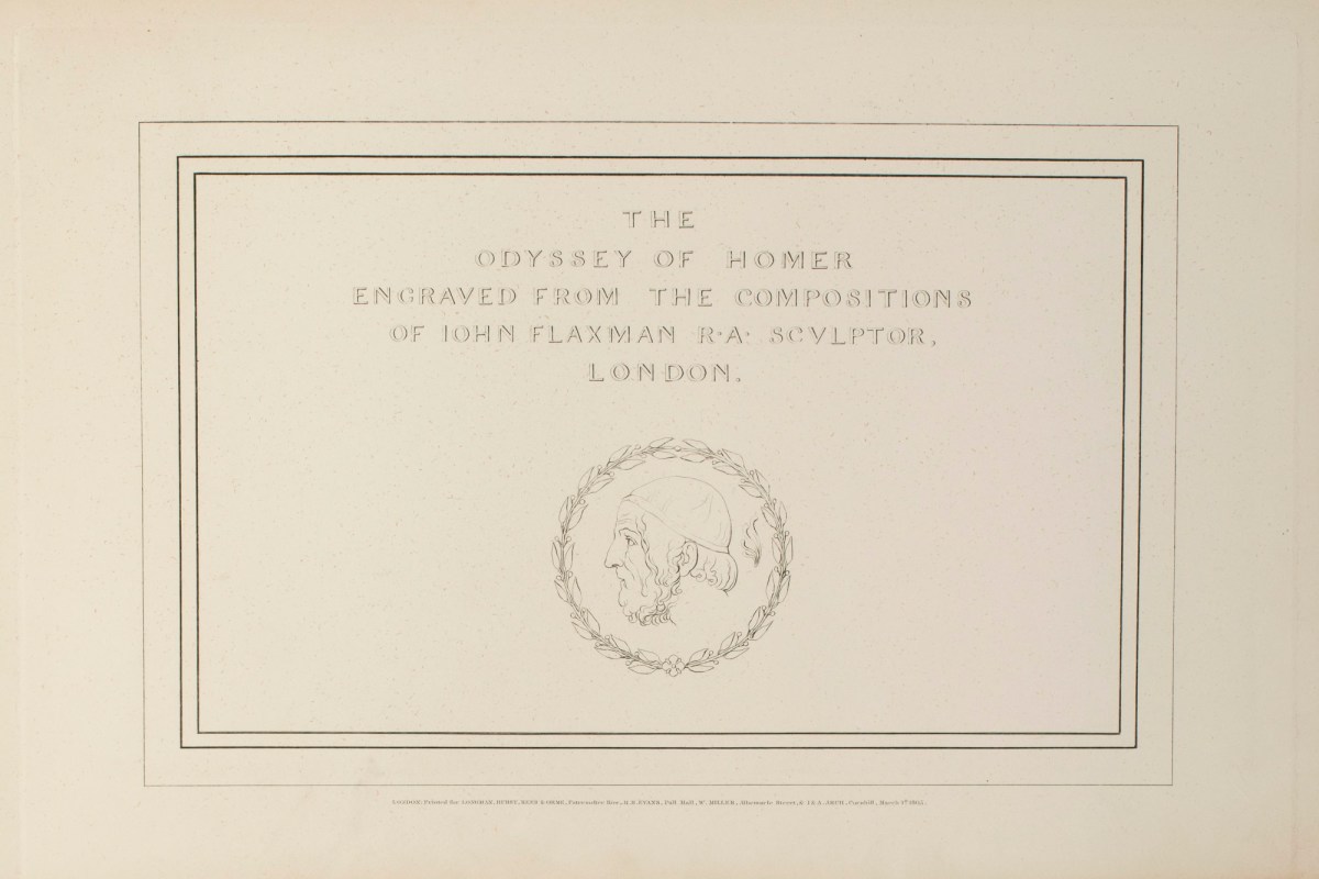 John Flaxman RA, The Odyssey of Homer Engraved from The Compositions of Iohn Flaxman R.A. Sculptor