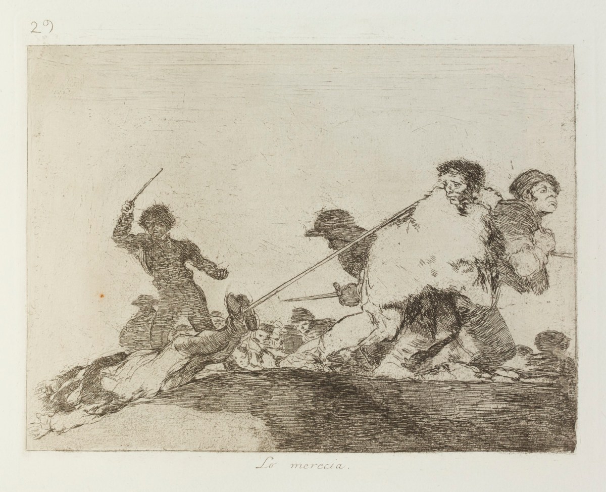 Francisco Goya, 'Lo merecia.'