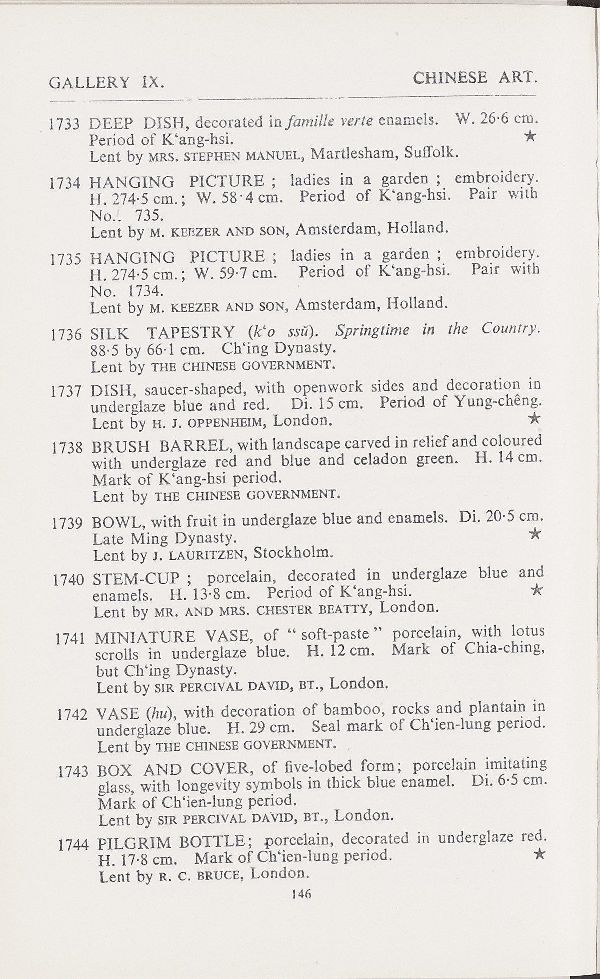 Page 174 of 1935-36 - International Exhibition of Chinese Art