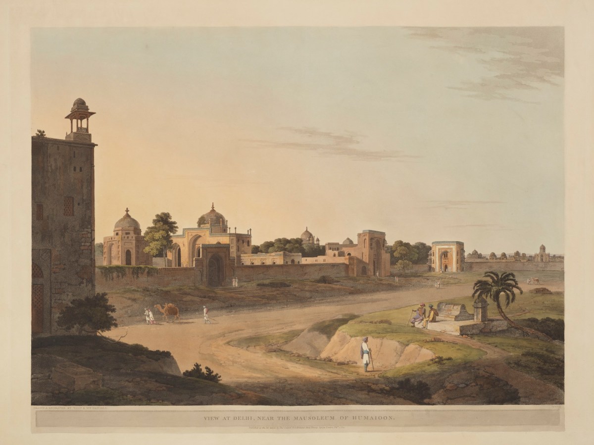Thomas Daniell RA, View at Delhi, near the Mausoleum of the Emperor Humaioon