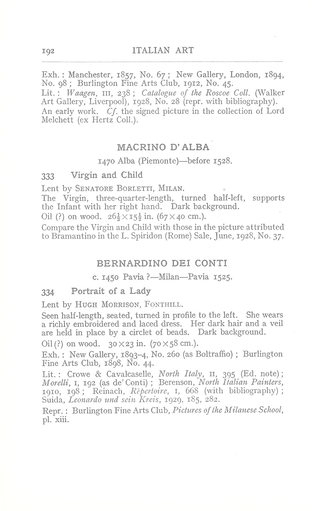Page 196 of 1930 - Exhibition of Italian Art 1200-1900