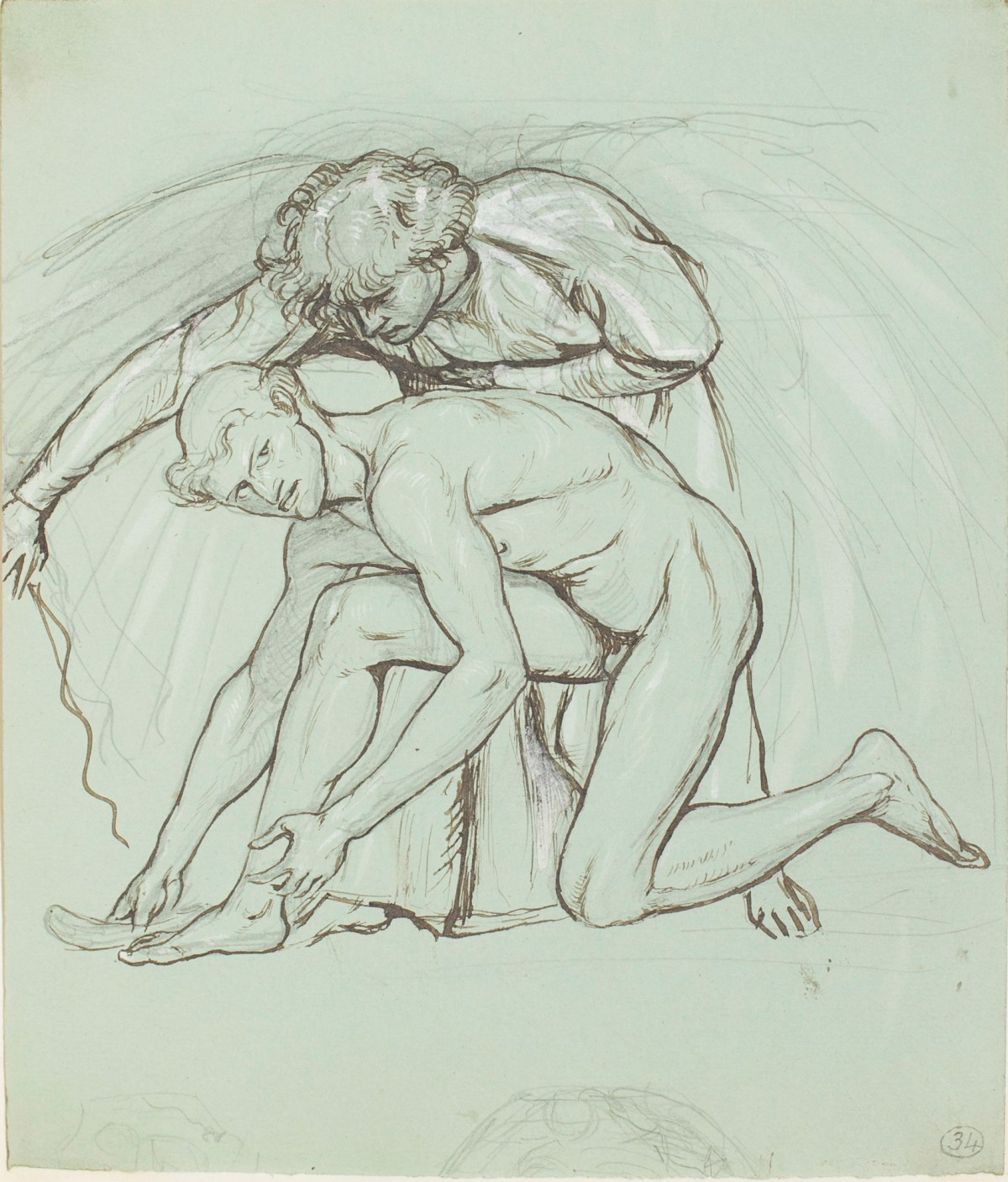Henry Hugh Armstead RA, Study for 'The Obedience of Joshua' for the "Guards Chapel" reliefs