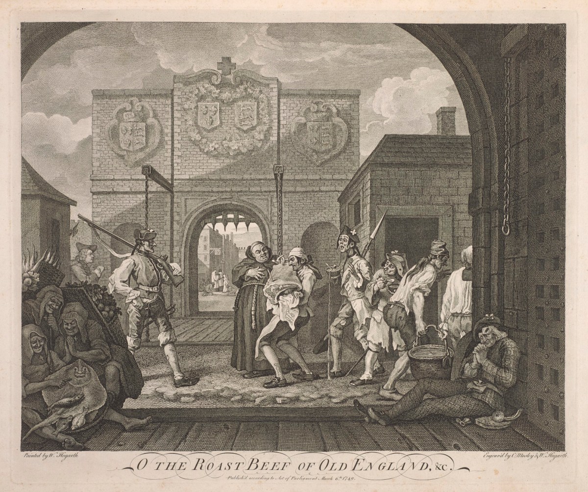 William Hogarth, The Gate of Calais, or the Roast Beef of Old England