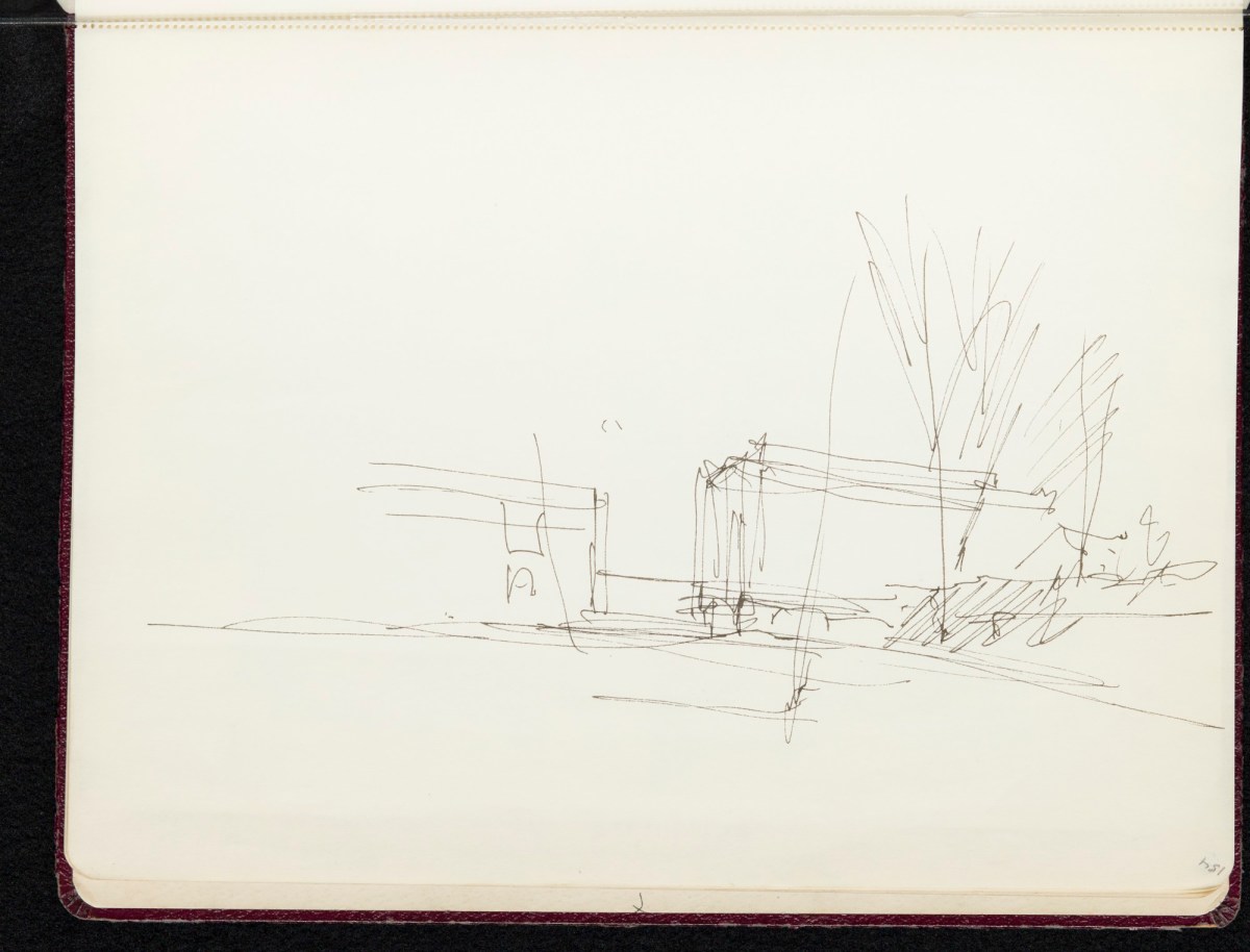 Sir Hugh Casson PRA, Sketchbook with designs and notes