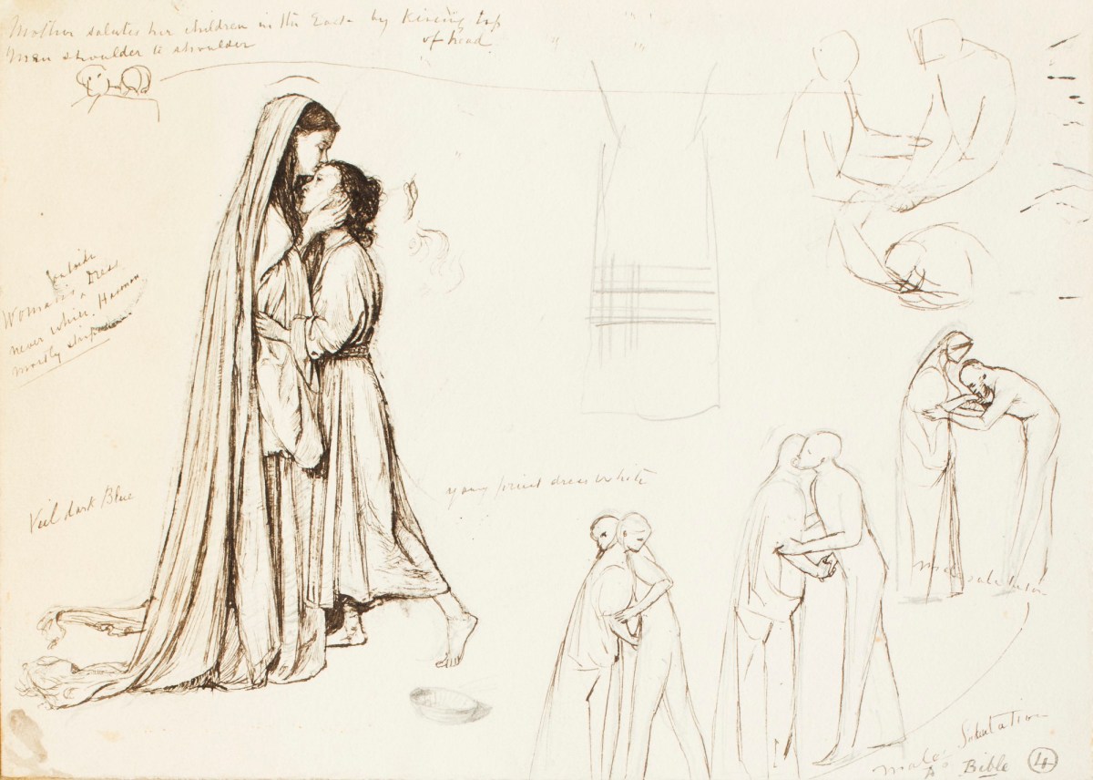 Henry Hugh Armstead RA, Figure studies for 'Samuel and his Mother'