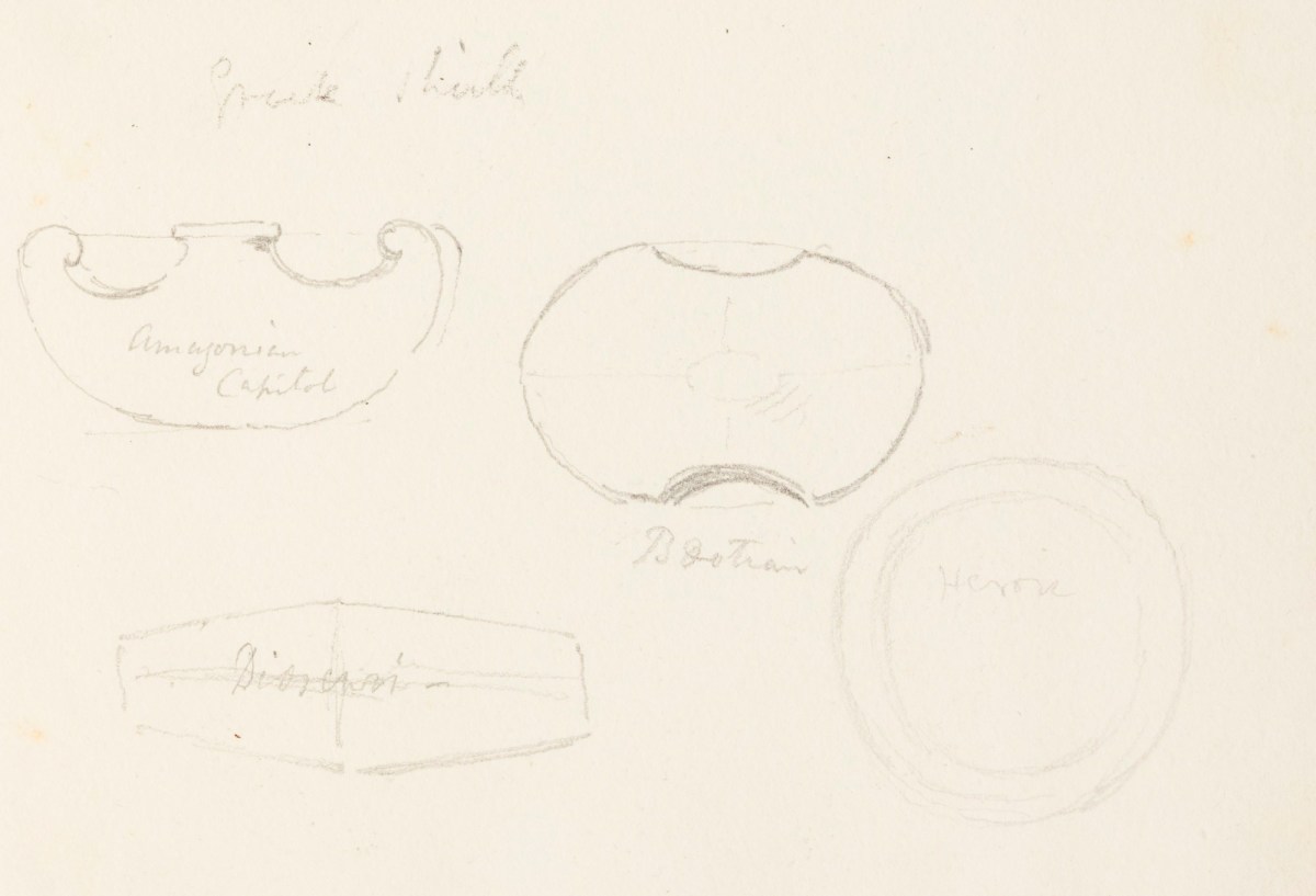Richard Westmacott the Younger RA, Cross-sections of different types of capitals