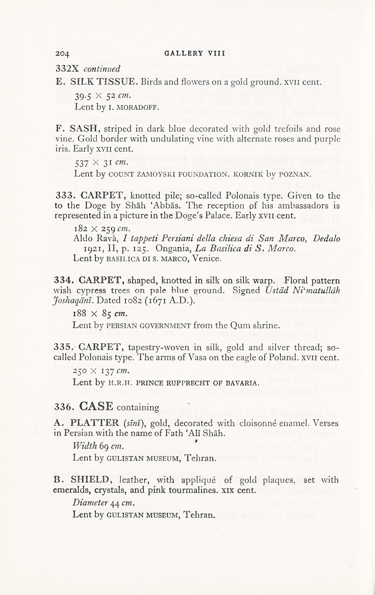 Page 232 of 1931 - International Exhibition of Persian Art