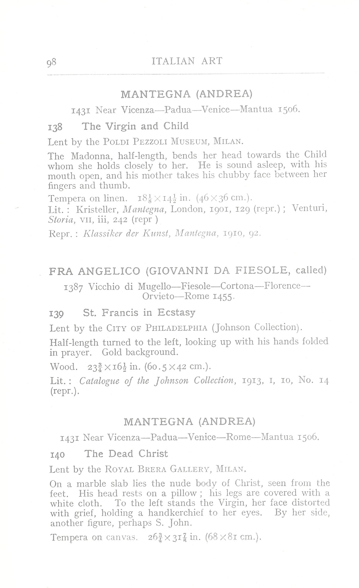 Page 102 of 1930 - Exhibition of Italian Art 1200-1900