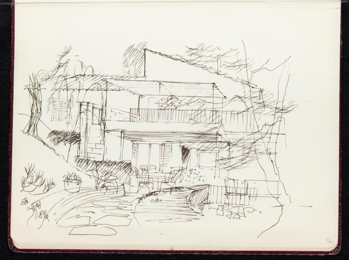 Sir Hugh Casson PRA, Sketchbook with designs and notes