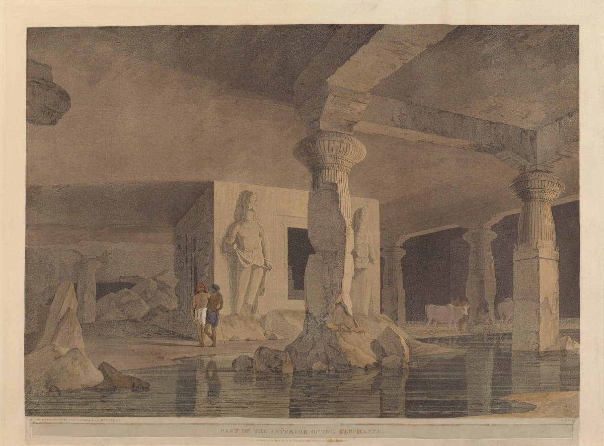 Thomas Daniell RA, Part of the interior of the Elephanta cave