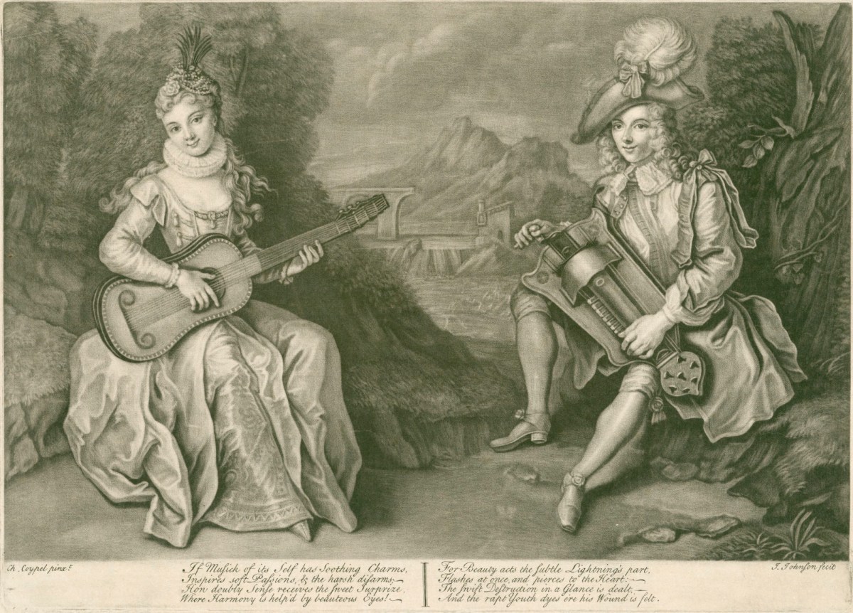 James Johnson, Two musicians in a landscape