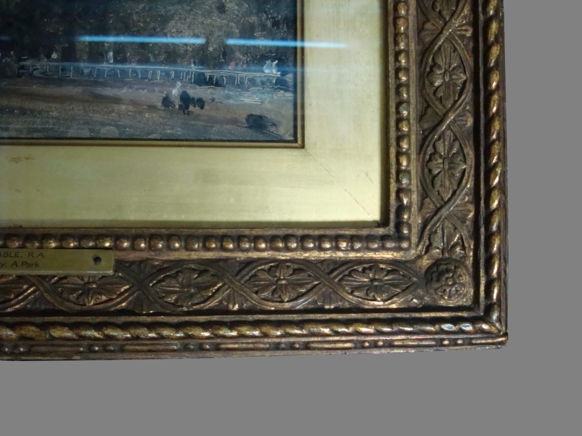 Unknown, Frame for John Constable RA 'Landscape Study: Scene in a Park'