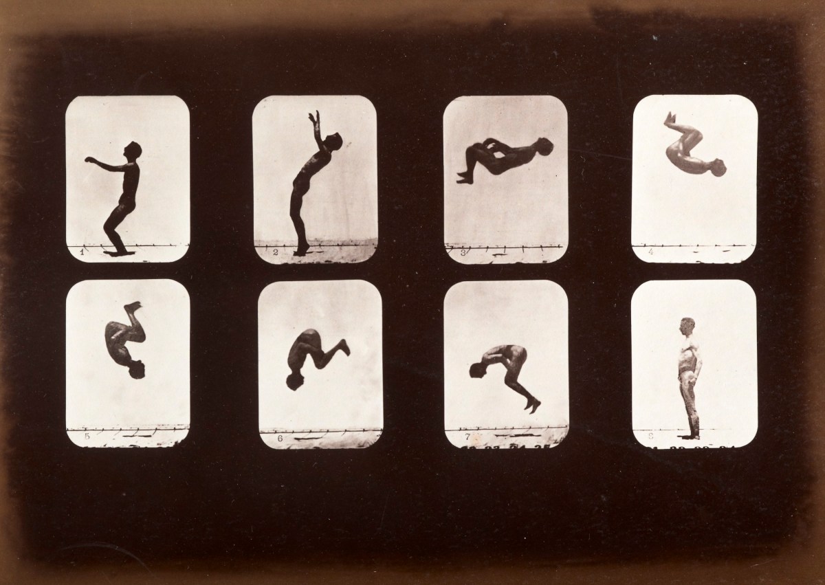 Eadweard Muybridge, Athletes. Back summersault