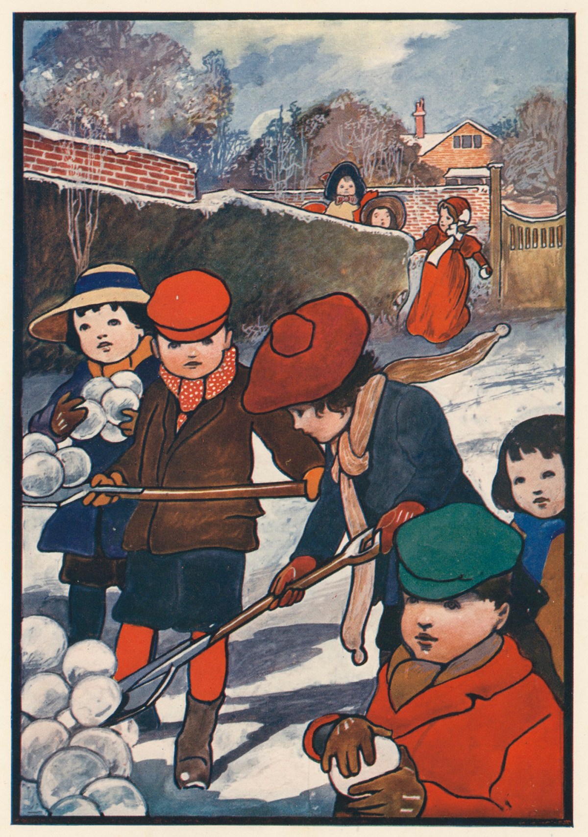 Charles Robinson, Preparing for the Snow-Ball Fight