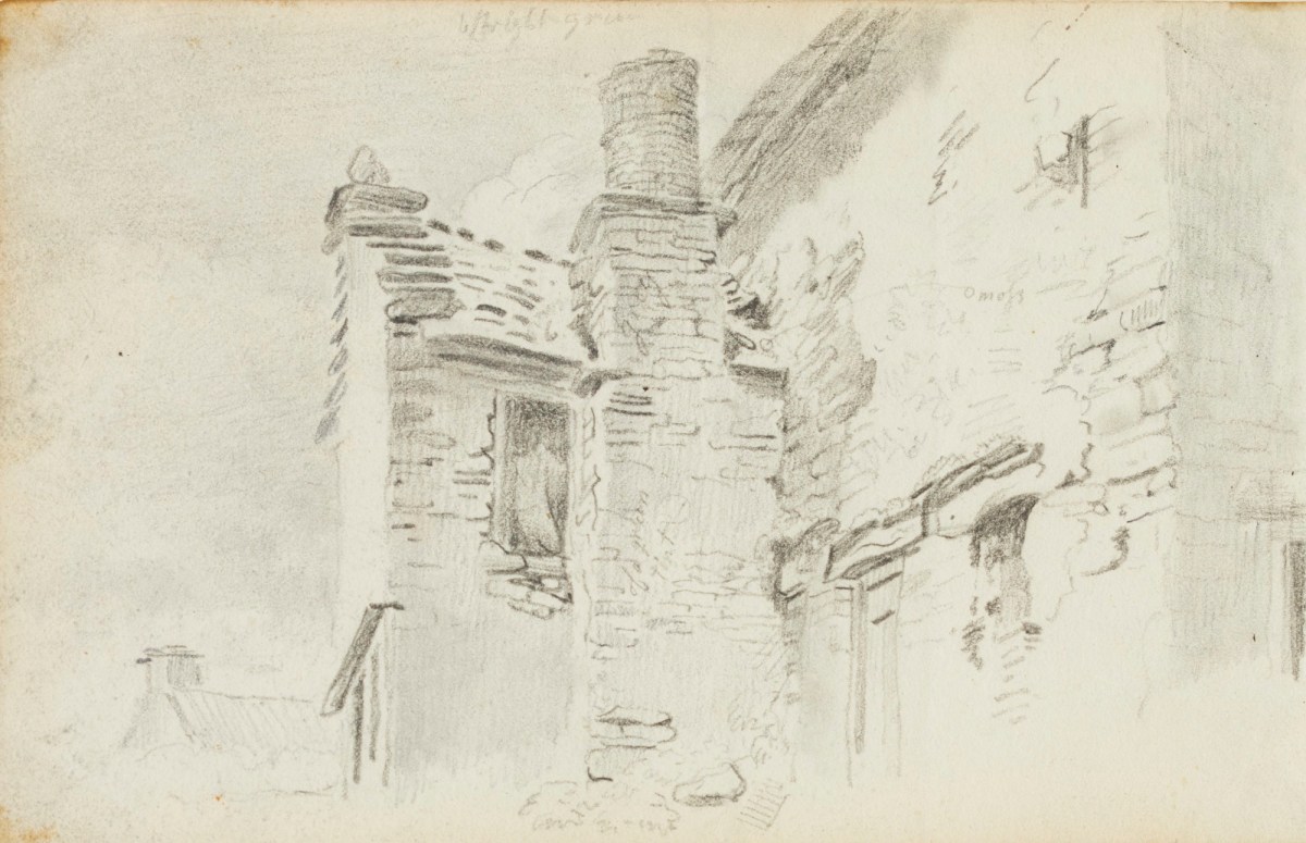 Philip Reinagle RA, Drawing of the side of a house