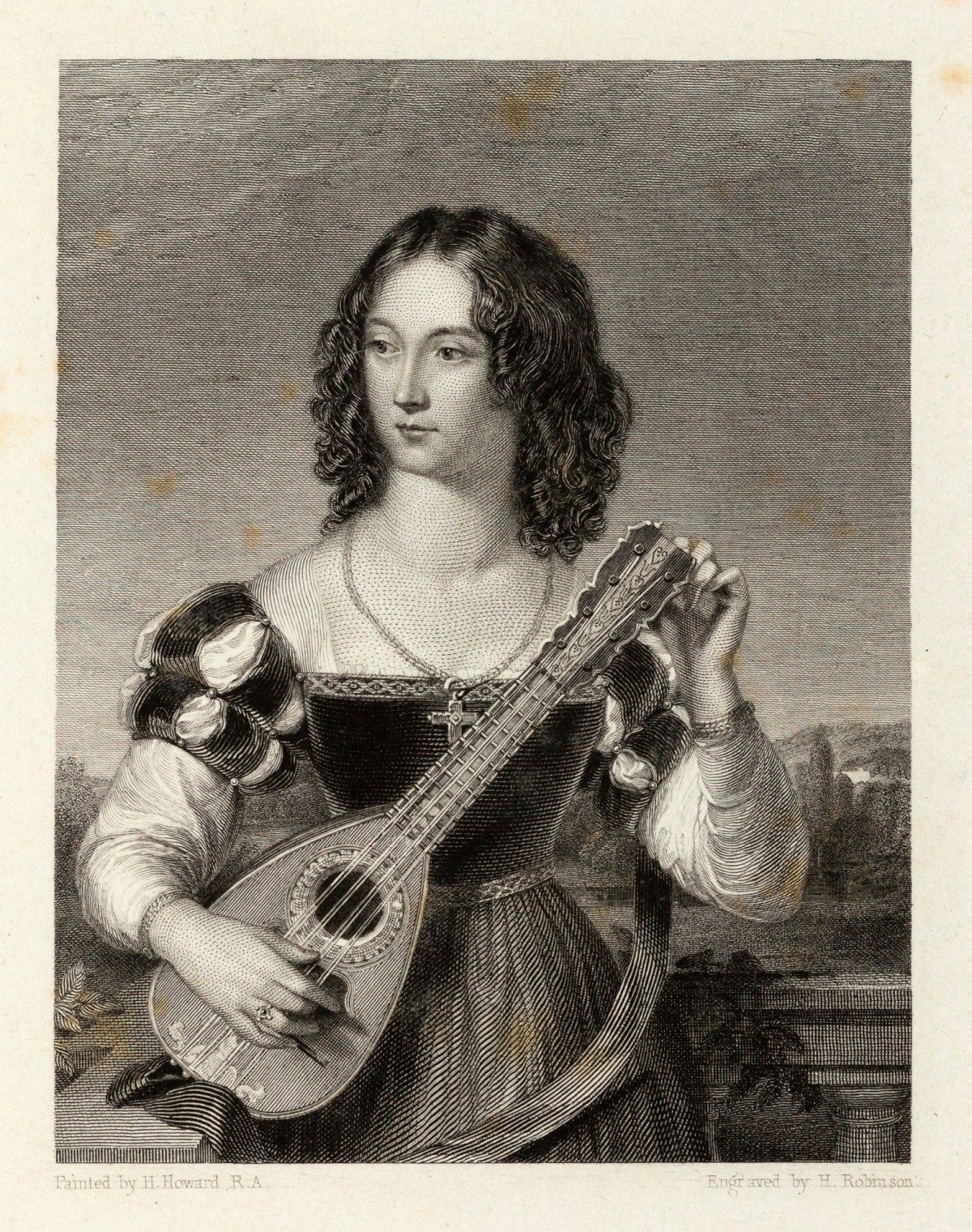 Girl playing a lyre Works of Art RA Collection Royal Academy