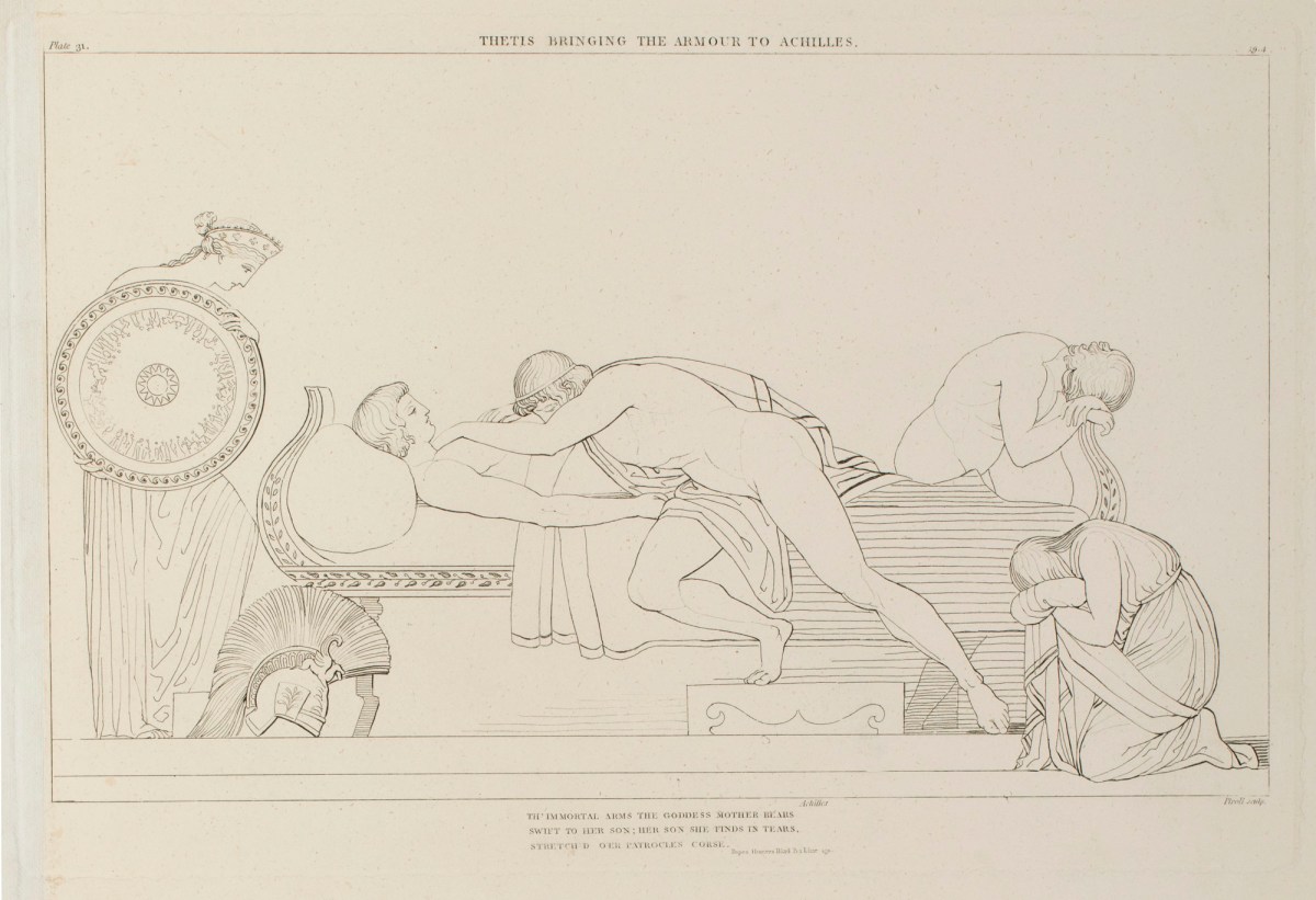 John Flaxman RA, Thetis Bringing the Armour to Achilles