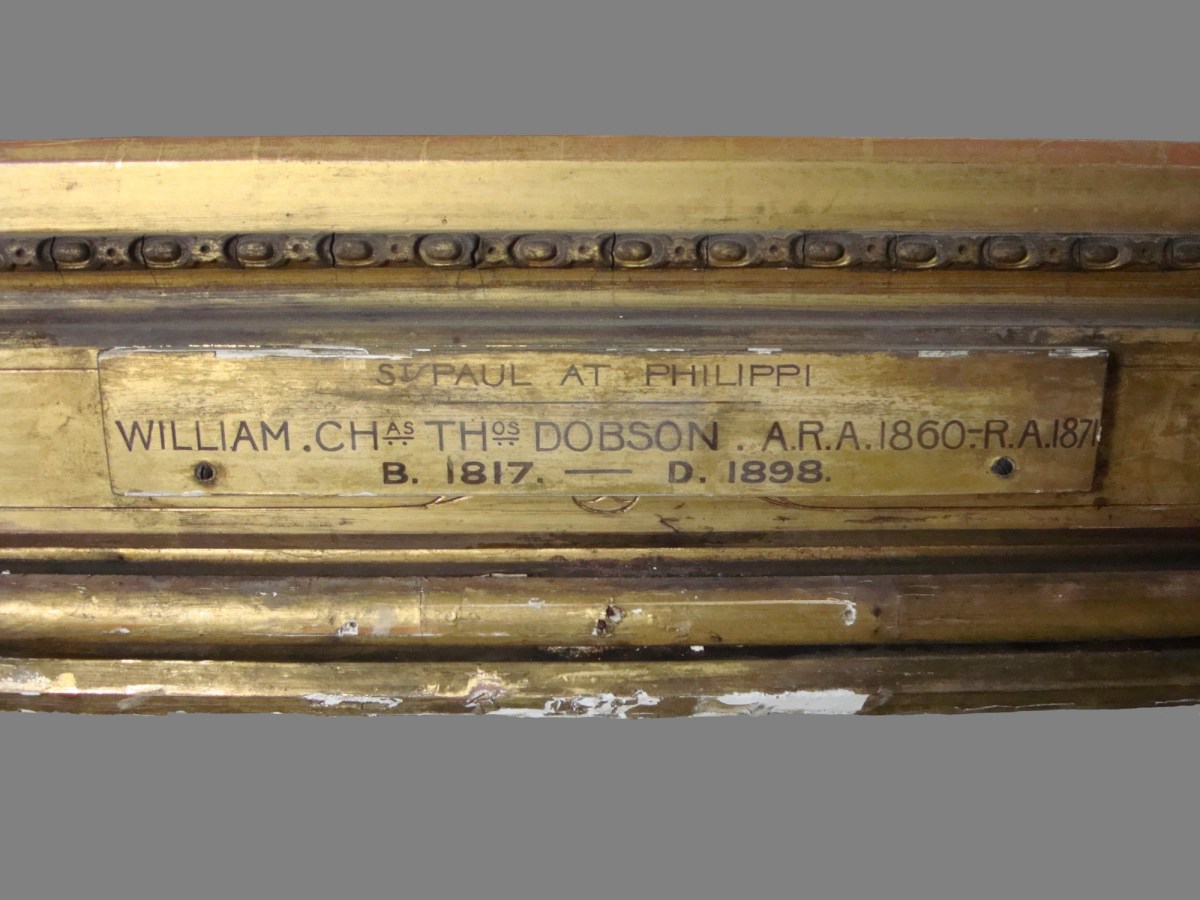 G & A Brown, Frame for William Charles Thomas Dobson RA 'St Paul at Philippi'