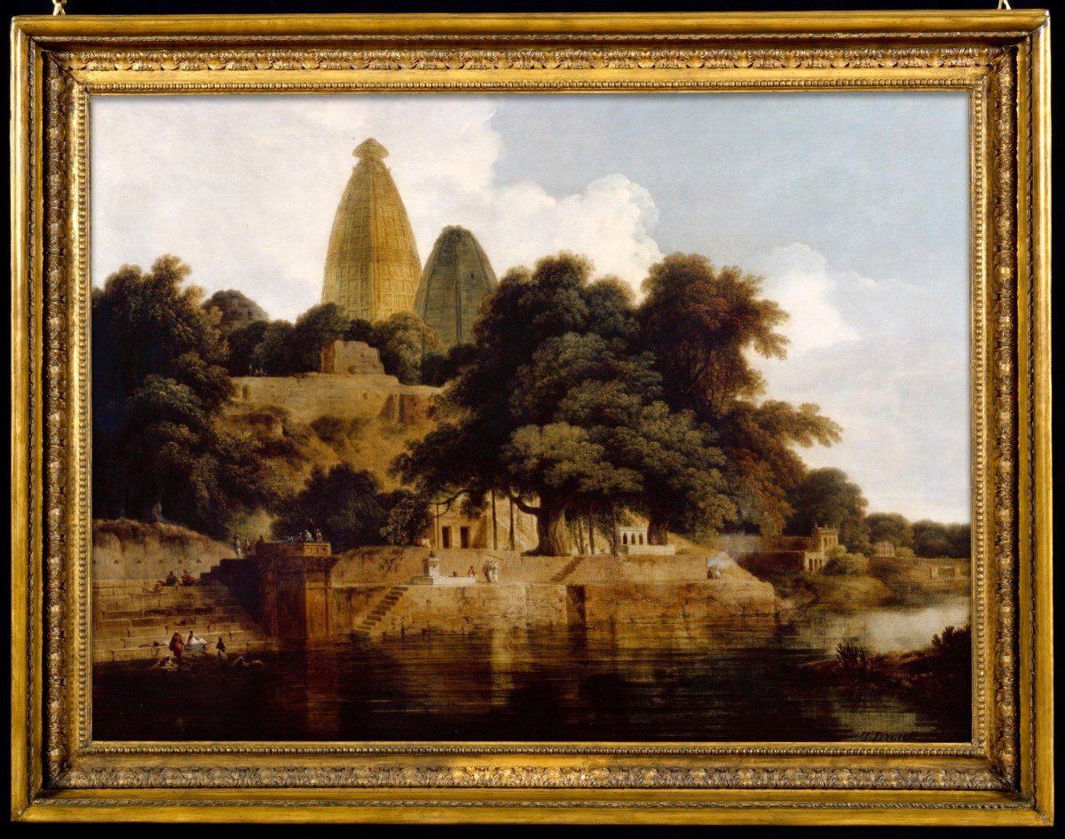 Unknown, Frame for Thomas Daniell RA 'Hindoo Temples at Bindrabund, East Indies'