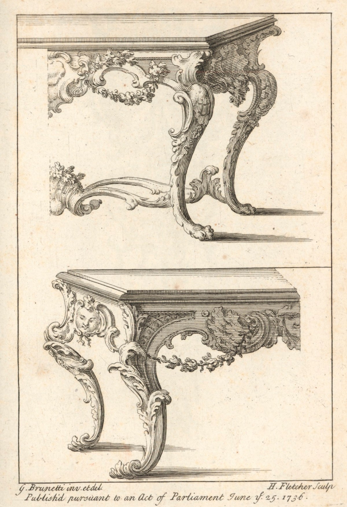Gaetano Brunetti, Sixty Different Sorts of Ornaments invented by Gaetano Brunetti, Italian painter, very useful to painters, sculptors, stone-carvers, wood-carvers, silversmiths etc.