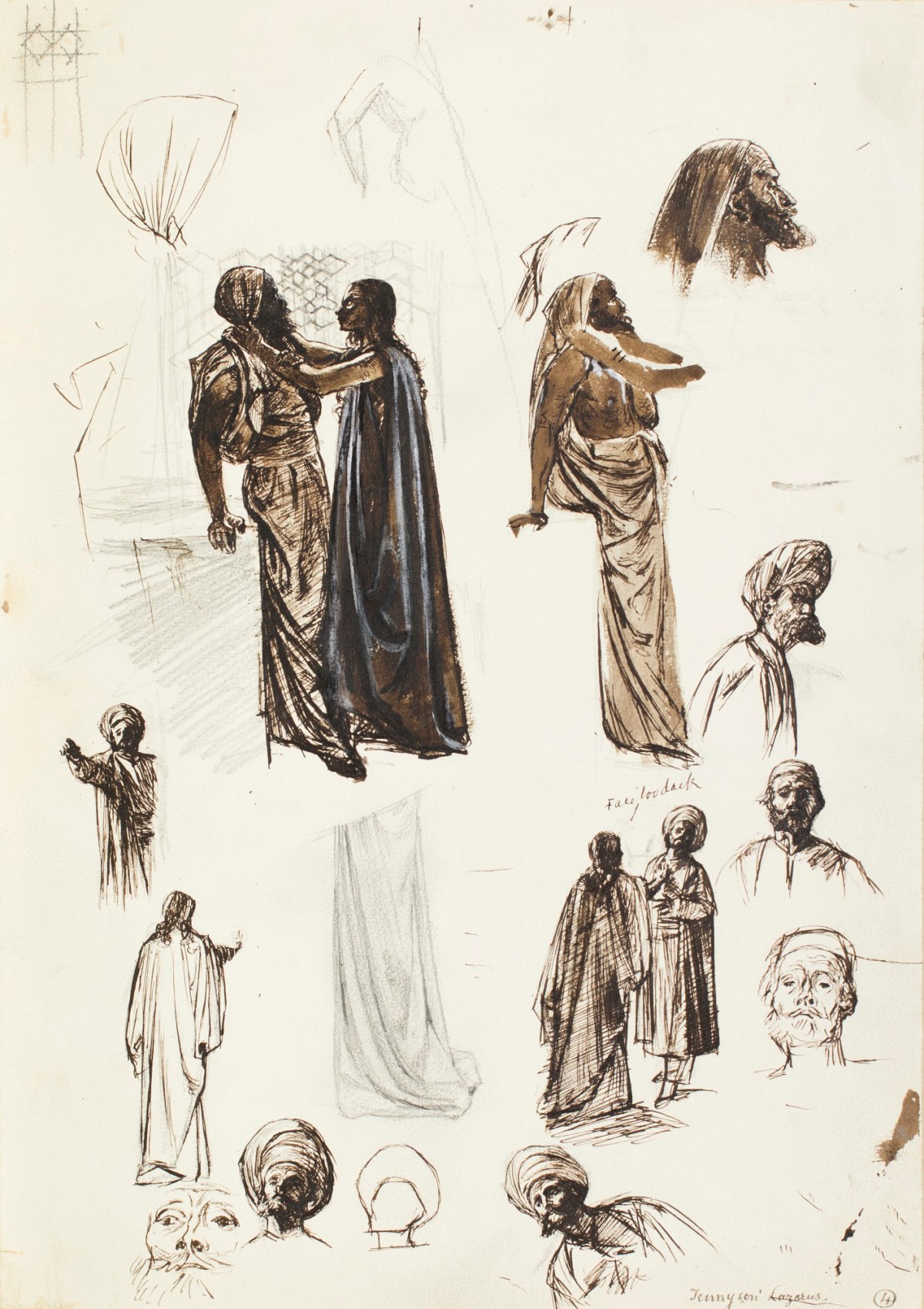 Henry Hugh Armstead RA, Studies for 'The Dead Man of Bethany'