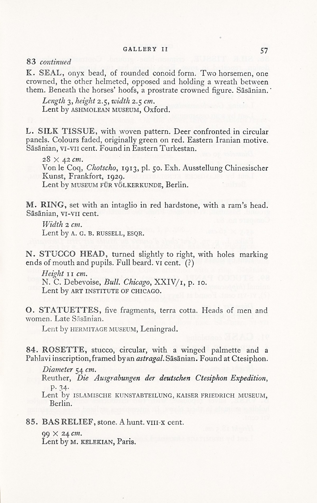 Page 85 of 1931 - International Exhibition of Persian Art