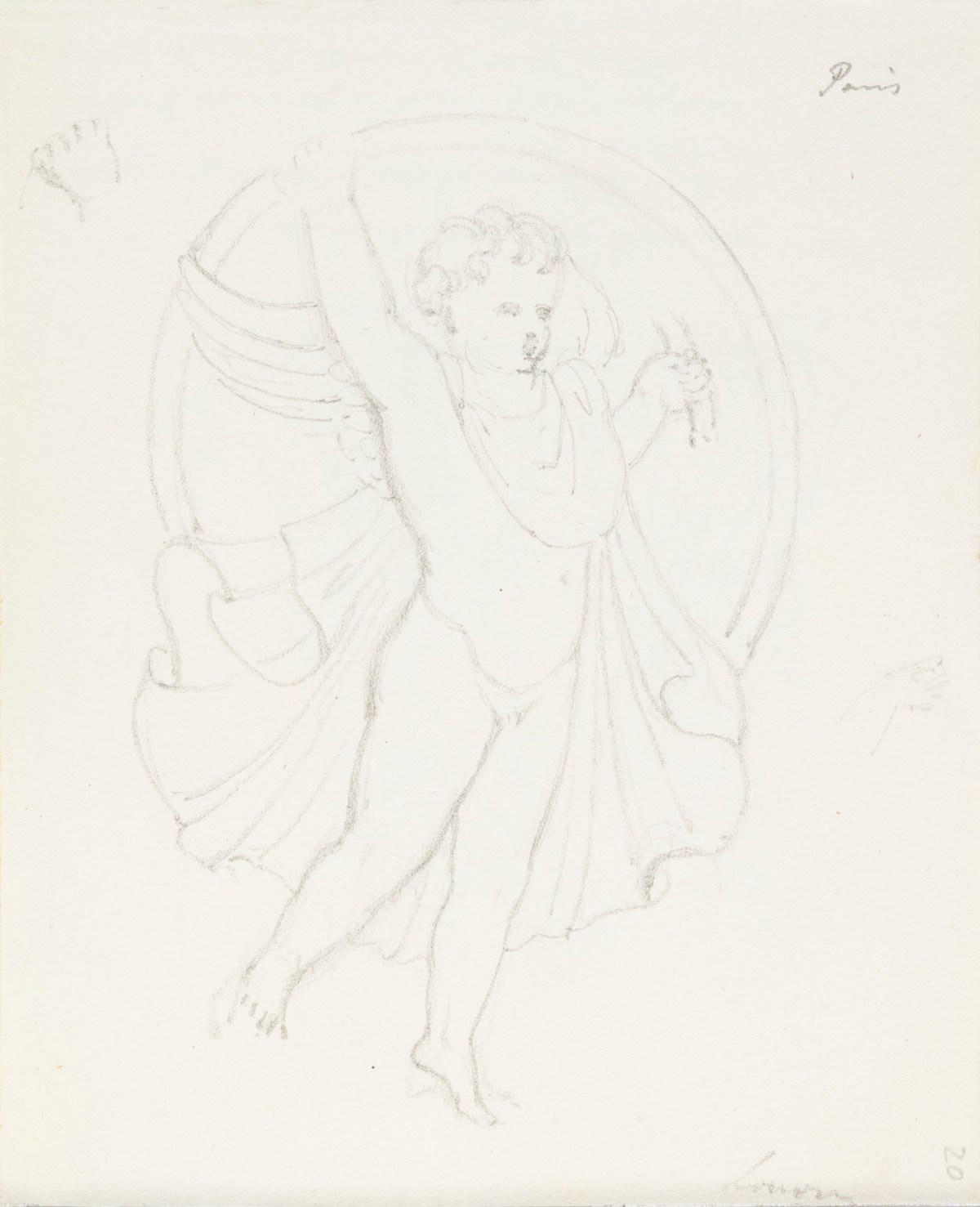 Richard Westmacott the Younger RA, Sketch of a putto carrying a sword