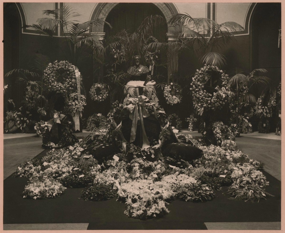 Henry Dixon & Son, Lord Leighton's Lying-in-State at the Royal Academy of Arts