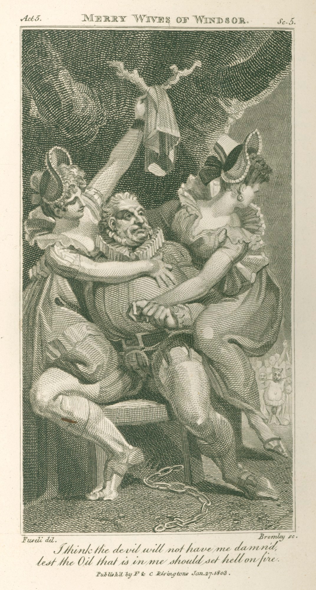 Henry Fuseli RA, Falstaff at Hearne's Oak: a scene from Shakespeare's Merry Wives of Windsor