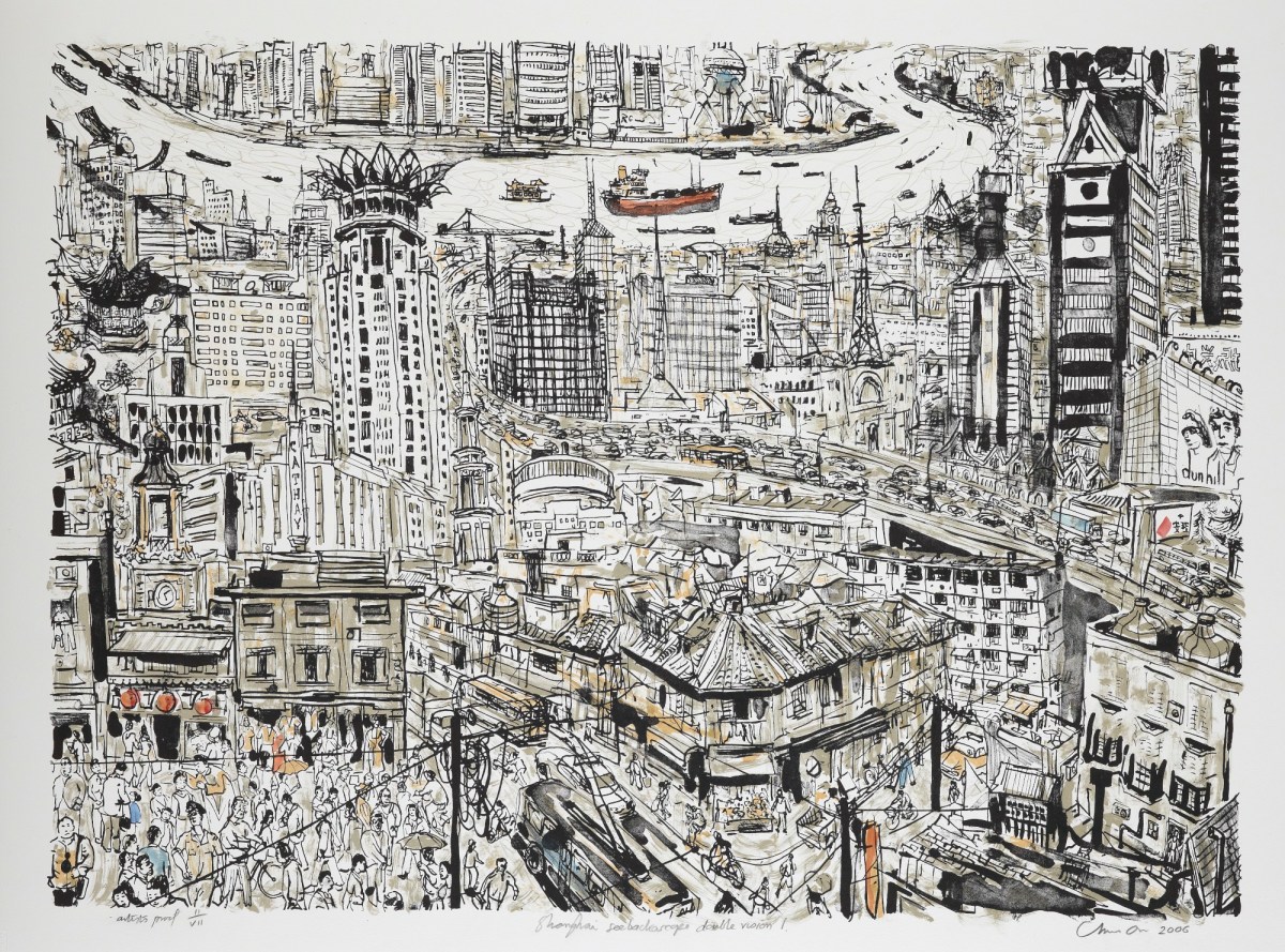 Chris Orr RA, Shanghai seebackascope double vision 1