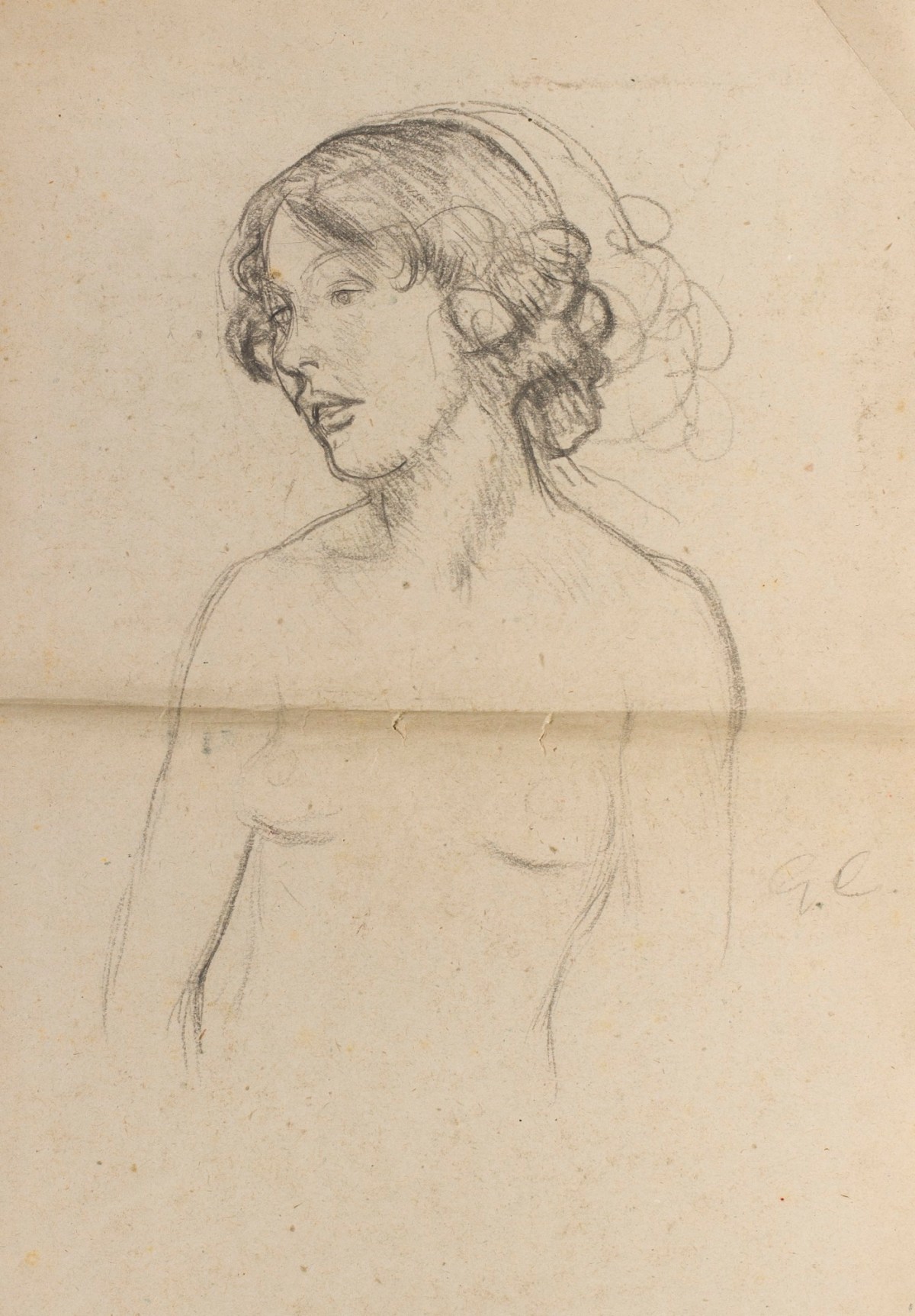 Sir George Clausen RA, Study for 'Little Wild One'