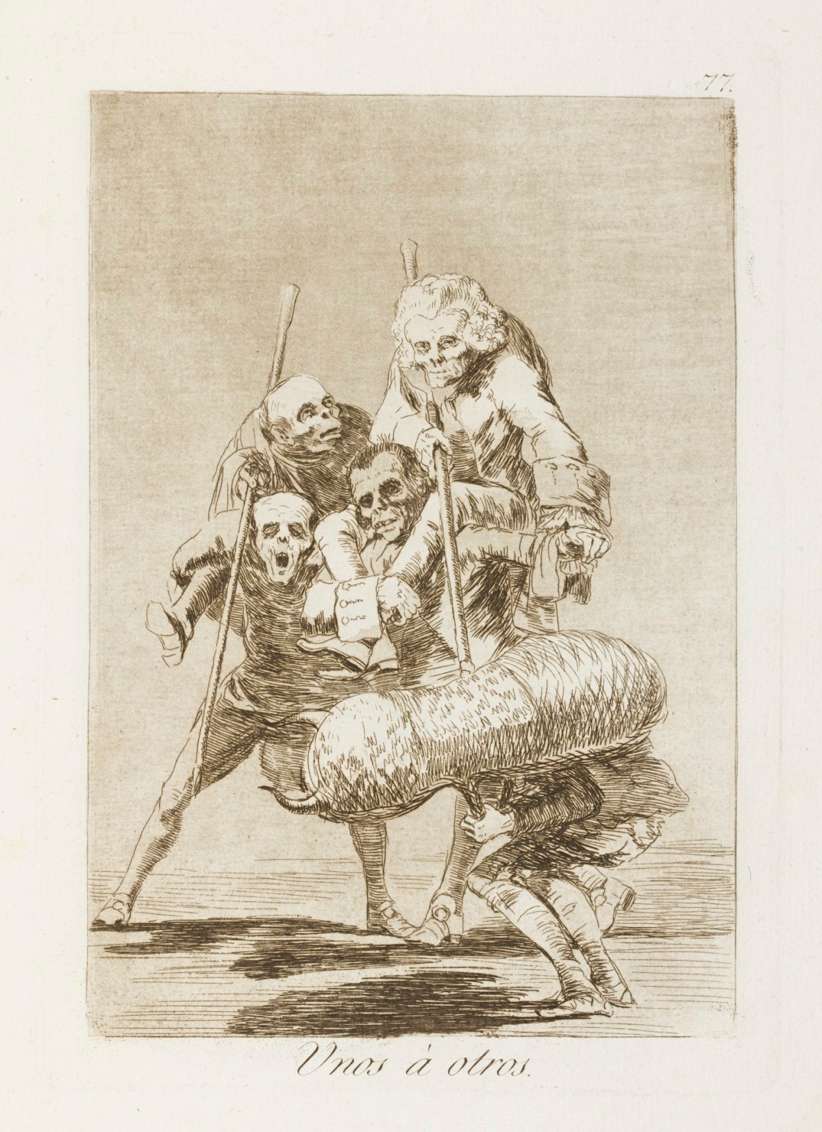 Francisco Goya, 'Unos á otros.'