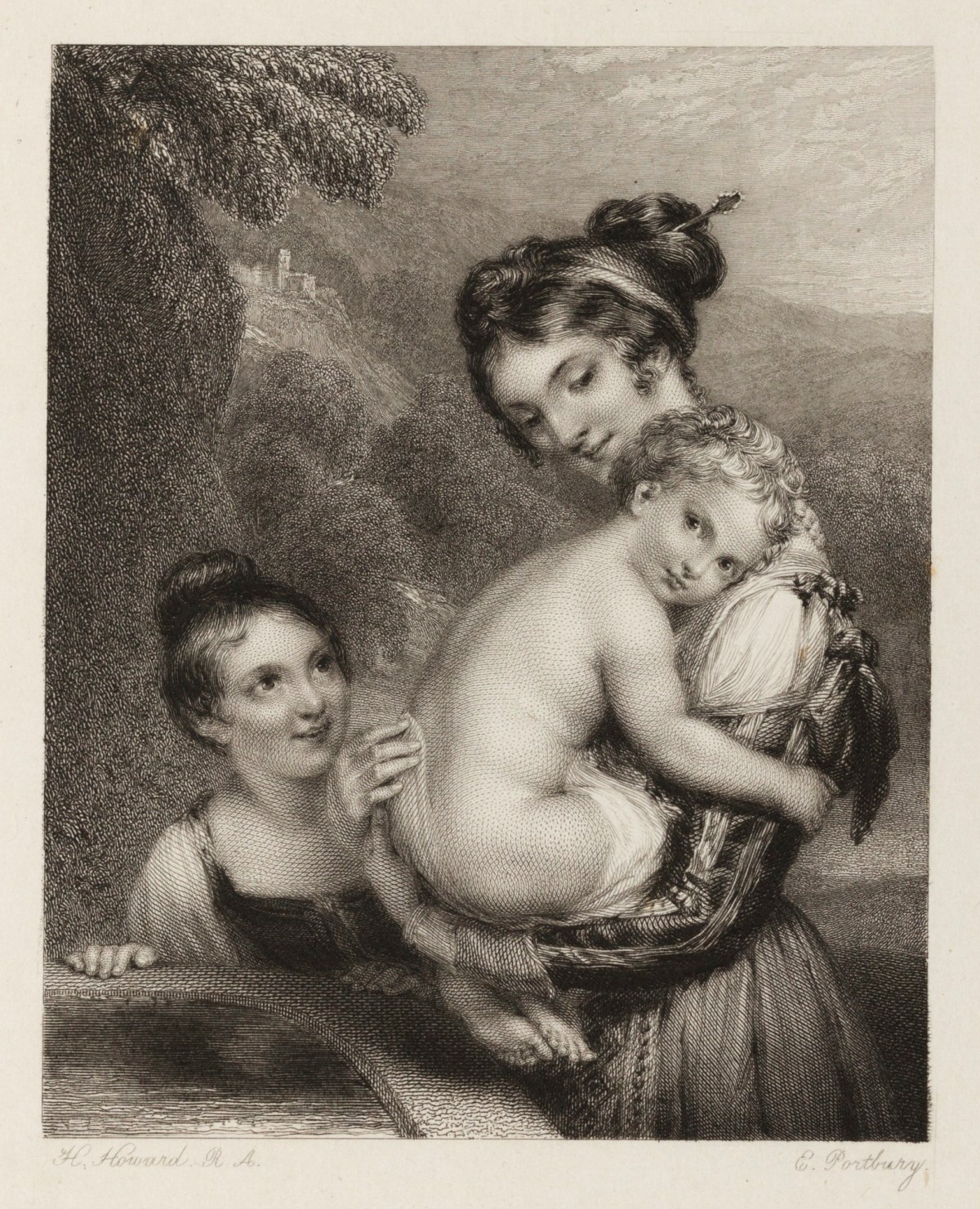Henry Howard RA, Mother and children