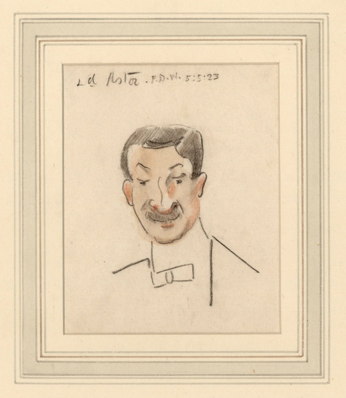 Francis Derwent Wood RA, Caricature of Lord Astor