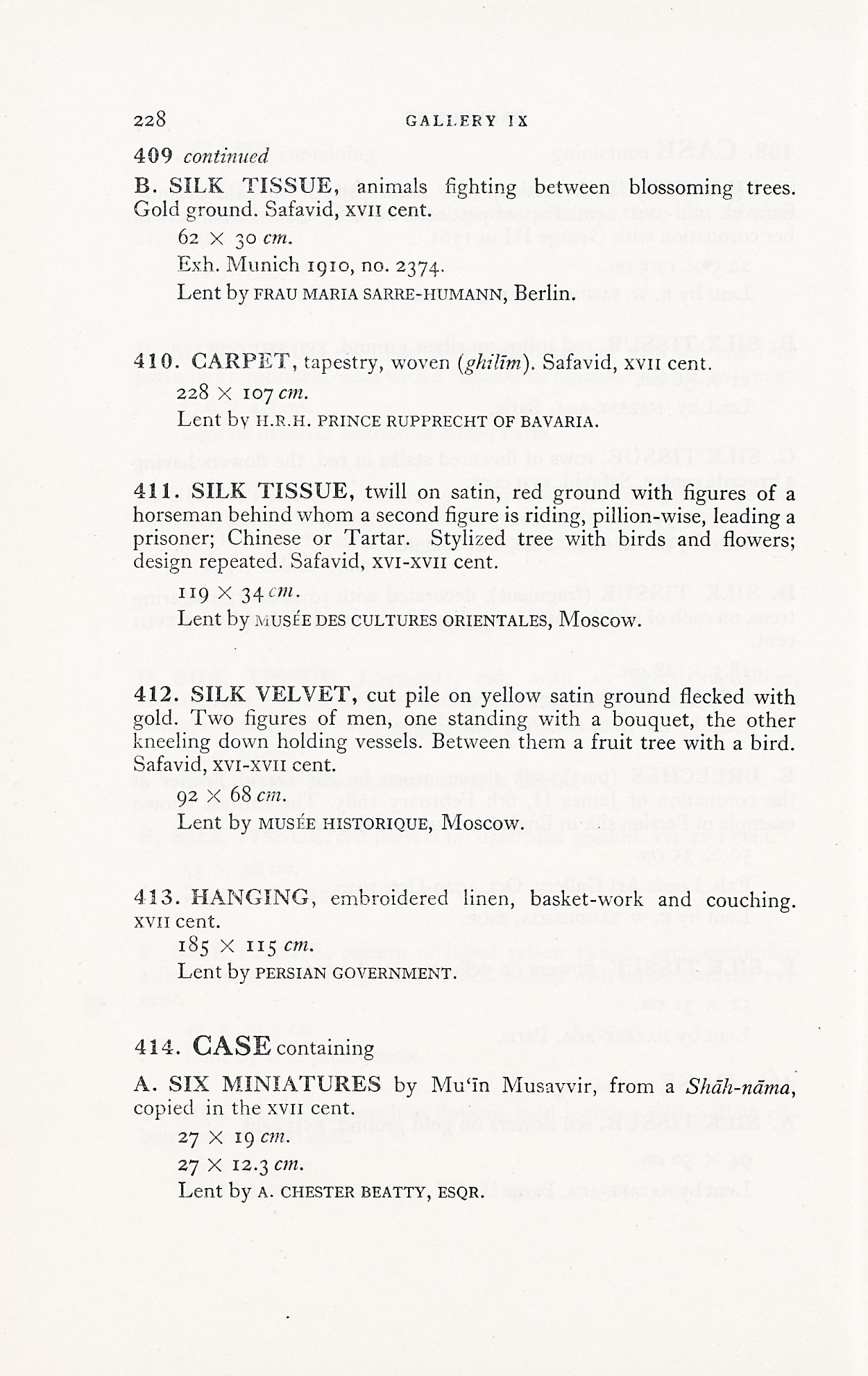 Page 256 of 1931 - International Exhibition of Persian Art