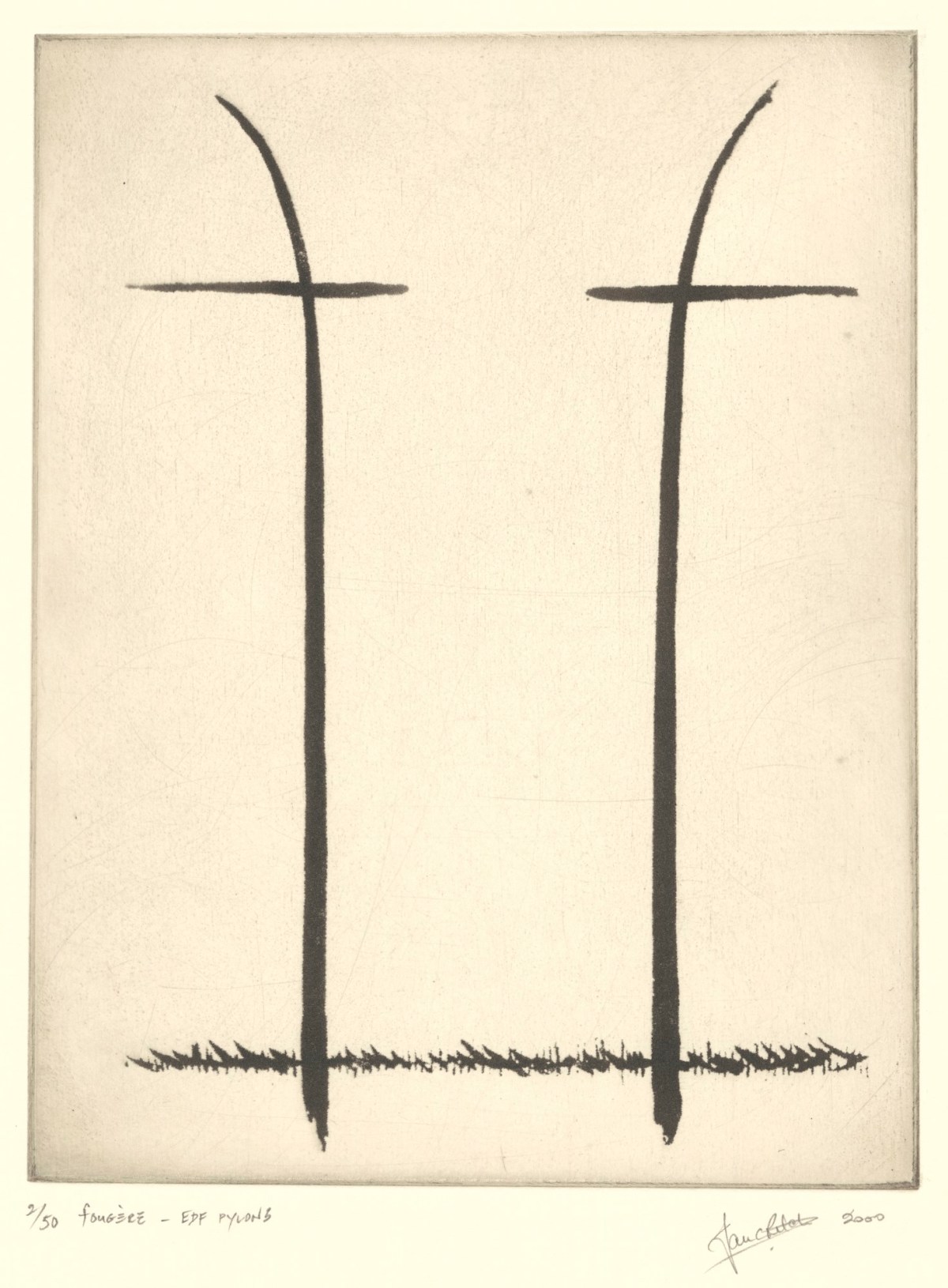 Ian Ritchie RA, 'Fougere' electricity pylon for Electricite de France (EDF)